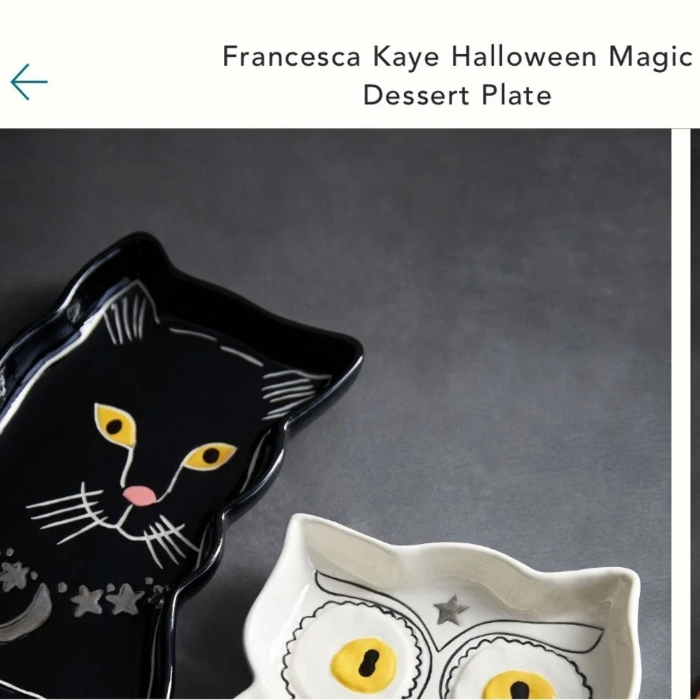 Francesca Kay Halloween Desert Plate
